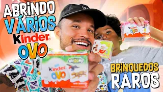 ABRINDO VÁRIOS KINDER OVO, BRINQUEDOS RAROS!!!