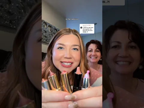 look what my mom does to her lipsticks😭 her highly requested tutorial✨