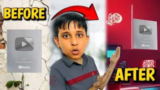 Silver Play Button installation 🤯 यें क्या कर दिया !!