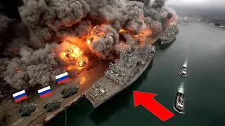 Ukraine Waited for $200M Russian Shadow Ships to Enter—Then 3000kg Bombs Meet Main Port