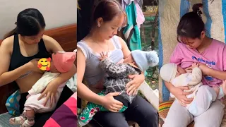 Breastfeeding video 2025 | breastfeeding mommy baby 💕 #breastfeeding #baby #viralvideo #video