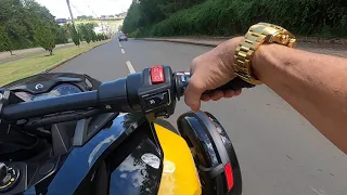CAN-AM SPYDER F 3 S 1.300 CC  ANO 2017 TEST RIDE PONTEIRA DUPLA ATALLA SENSACIONAL 02-04-2021