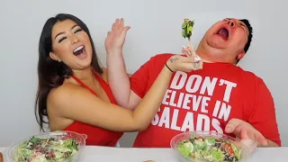 Forcing NIKOCADO to eat his FIRST SALAD!