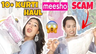 Huge Meesho Kurti Haul starting at 200 rs 😱 Try on haul |Browny Priya