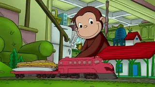 Curioso Come George 🐵 George gioca con i treni 🐵Cartoni per Bambini