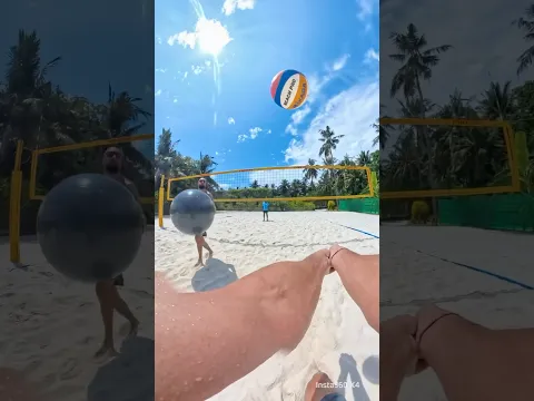 Maldives beachvolley drill 🙌🏼🏐🌴
