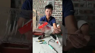 Instructions to make a mousetrap at home from water bottles