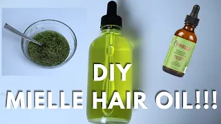 DIY MIELLE ROSEMARY AND MINT HAIR OIL!!!