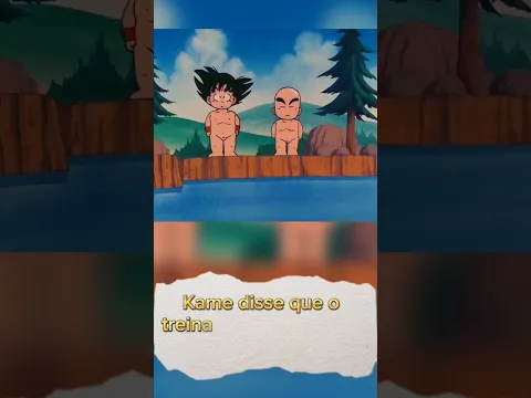 GOKU E KURIRIN TREINAM NO LAGO COM MESTRE KAME!!