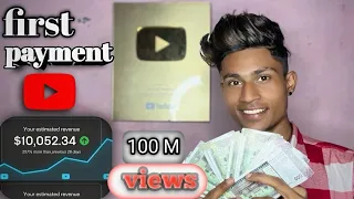 YouTube first payment 🤑|| YouTube income || YouTube Firtspaymnt कब अता है ?  | YouTubepaymnt