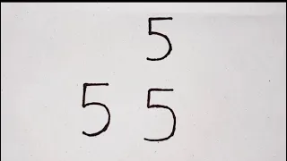 How to draw Elephant 🐘 from 555 || Easy draw But step by step follow number 555 ||