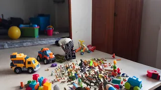 Koleksi Mainan Dinosaurus dan mobil Truck terbanyak