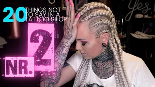⚡️nr. 2 ⚡️20 THINGS NOT TO SAY IN A TATTOO SHOP⚡️Tattoo Artist Electric Linda⚡️#Tattoo #dont #shorts