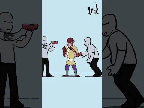 Seize the Gun by the game character NO.5 #comics  #funny  #cartoon #shorts
