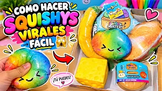 🤩COMO HACER 🕒❓SQUISHYS VIRALES FÁCIL 