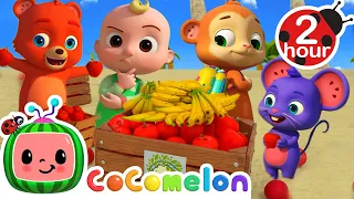 Apples and Bananas | @Cocomelon - Animal Time | Food for Kids