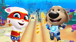 Bunny Ben Vs Super Angela - Talking Tom Gold Run Vs Talking Tom Hero Dash