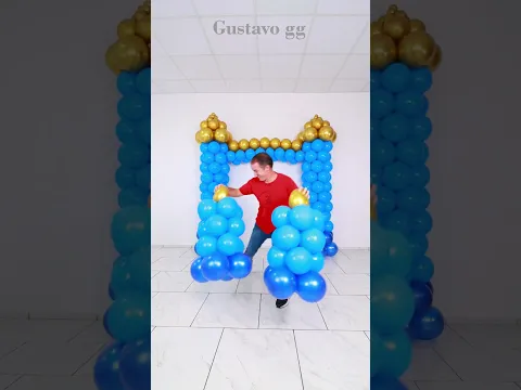 BALLOON CASTLE 🥳 Balloon decoration ideas 🤩 birthday decoration ideas at home #tiktok  #shorts
