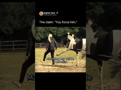Watch them say I forced my horse into this 🐴