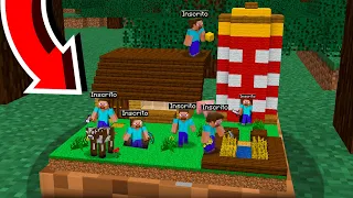 coloquei inscritos pra construirem um mundo pequeno no Minecraft!