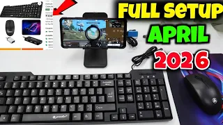 ₹500 Keyboard Mouse OTG Hub Combo Flipkart | Mobile me PC jaisa Free Fire Setup & Tutorial