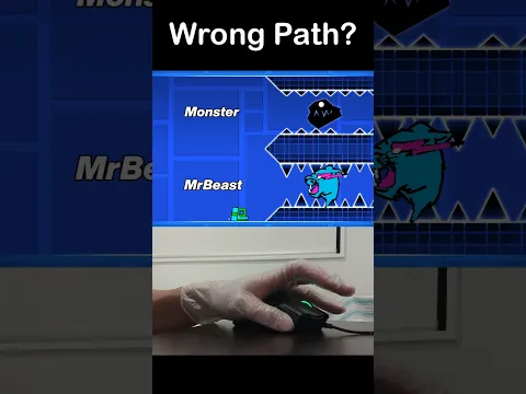 Geometry Dash EVIL MRBEAST vs MONSTER Path? 😭