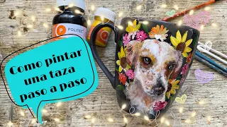 📣PINTANDO UNA TAZA PASO A PASO 🌈COMO PINTAR TAZA | DIY