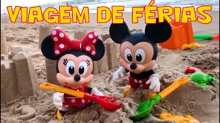 MICKEY MOUSE, MINNIE E PEPPA NA PRAIA - VAMOS BRINCAR COM ELES ? #MICKEYMOUSE  #PRAIA #MINNIEMOUSE