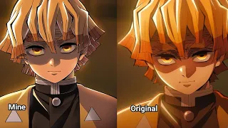 Drawing Zenitsu and animate it in the new demonslayer trailer  (finger artist) ✨️