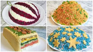 4 Салата на Новый Год 2025 / Новогодние Салаты / Праздничные Салаты / Salads for the New Year
