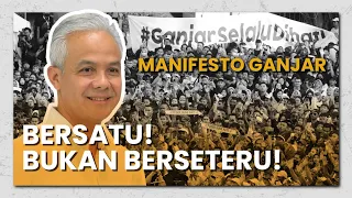 MANIFESTO #1 : MARI BERSATU BUKAN BERSETERU