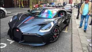 Qatar BILLIONAIRE KHK arrives to London in his £5Million BUGATTI DIVO!