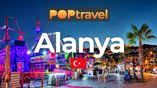 ALANYA, Turkey - Evening Tour - 4K walking tour with captions