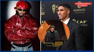 DIAMOND USO KWA USO NA ACHRAF HAKIMI KWENYE ARDHI YA MOROCCO USIKU WA TUZO ZA CAF