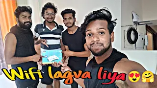 Finally aaj maine wifi lagva liya 😍 #vlog @MammideeVlog