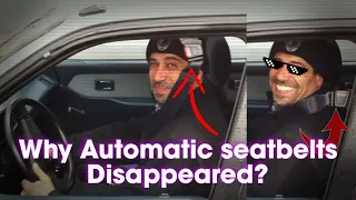What Happened to AUTOMATIC SEATBELTS? #vintagecars #automobile