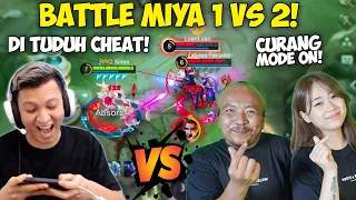 BANGSIN VS TOP GLOBAL MIYA 1 VS 2 ! BATTLE MELAWAN PASCOL DAN LUAN LUAN ! SAMPAI DI TUDUH PAKAI CIT!