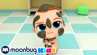 ¡Bañarse es muy divertido! - @LittleAngel_Español | Moonbug en Español