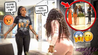 STARTING F!GHTS WITH RANDOM GIRLS IN PUBLIC (PRANK) !!!