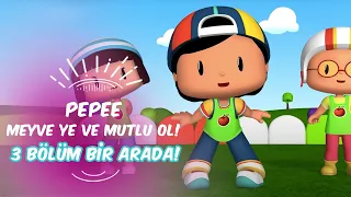 Pepee Meyve Ye Mutlu Ol 🍒  Leliko ve Pisi İle 3 Bölüm Bir Arada | Düşyeri