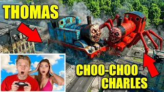 Мой дрон СНЯЛ ПАРОВОЗИКА ТОМАСА VS ЧУ ЧУ ЧАРЛЬЗА В РЕАЛЬНОЙ ЖИЗНИ!