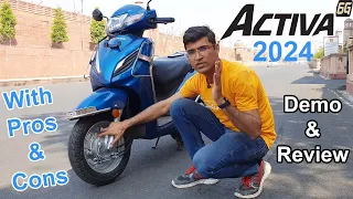 Honda Activa 6G 2024 Detailed Review & Demo | BS6 | Pros & Cons | Price, Features | Best Scooter