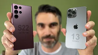Samsung Galaxy S22 Ultra vs iPhone 13 Pro Max | ¿Cuál será mejor?
