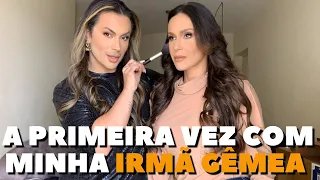 ELA E MINHA IRMÃ GÊMEA E NINGUÉM SABE DISSO!!  MAQUIA E FALA COM NADJA HADDAD