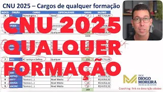 CNU 2025: Os melhores cargos de qualquer formação superior para você escolher