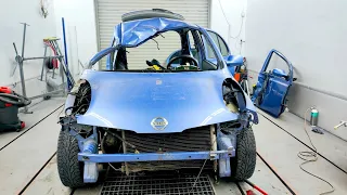 Nissan Micra.  Рихтовочные работы.  День первый!