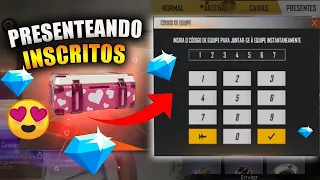 🔴DOANDO CODIGUINHO E DIAMANTE PELO CODIGO DE EQUIPE AGORA🔴