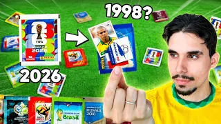 ABRINDO PACOTES ANTIGOS da COPA DO MUNDO! (2026 - 1998)