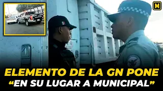¡¡INCREIBLE!! Elemento de la GN pone en su lugar a Municipales de Ecatepec