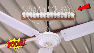 अबकी बार पूरे 15 Capacitor Series Connection में लगा दिए !! Lots Of Fan Capacitor in A Fan 😱
